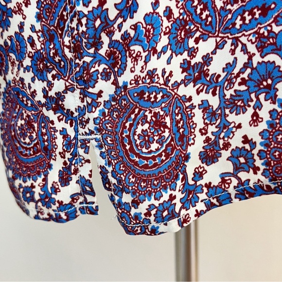 ✖️SOLD✖️•J.CREW• Classic-Fit Drapey Cupro-Blend Shirt in Floral Crown - Picture 10 of 16